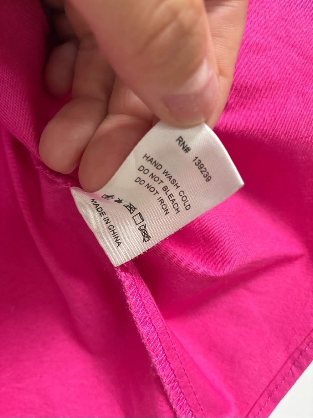 Pomander Place V-Neck Puff Sleeve Tunic in Hot Pink - Picture 8 of 9